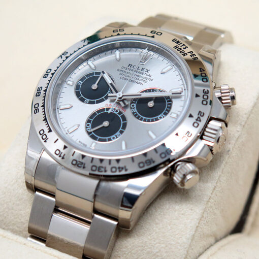 Rolex 126509 Cosmograph Daytona 18K White Gold with Steel Dial - Image 4