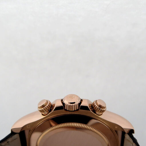 Rolex 116515LN Cosmograph Daytona 18K Rose Gold with Ivory Dial on Leather Strap - Image 4