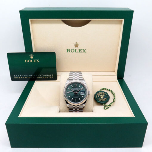 Rolex 126234 Datejust with Mint Green Dial on Jubilee - Image 2
