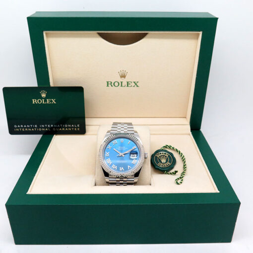Rolex 126334 Datejust 41 with Blue Azzurro Dial on Jubilee - Image 2