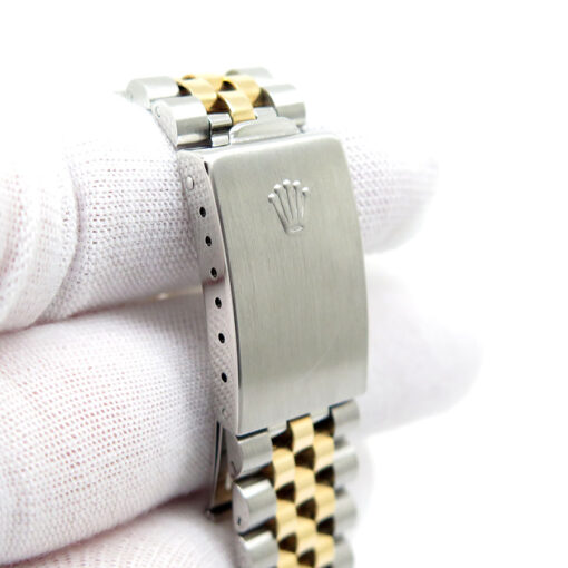 Rolex 16013 Datejust 18K/SS with Champagne Stick Dial on Jubilee - Image 11
