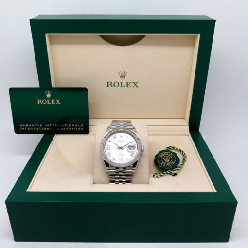Rolex 126234 Datejust with Silver Roman Diamond VI,IX Dial on Jubilee - Image 2