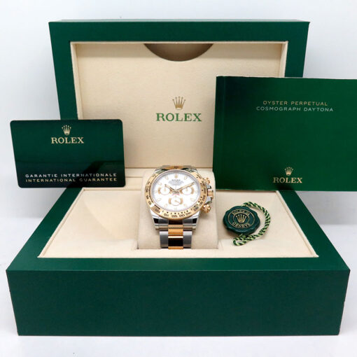 Rolex 116503 Cosmograph Daytona 18K/SS with White Dial - Image 2
