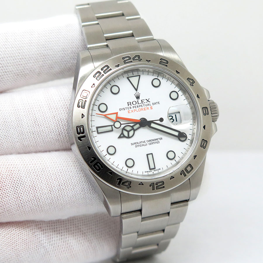 Rolex 216570 Explorer II with White Dial