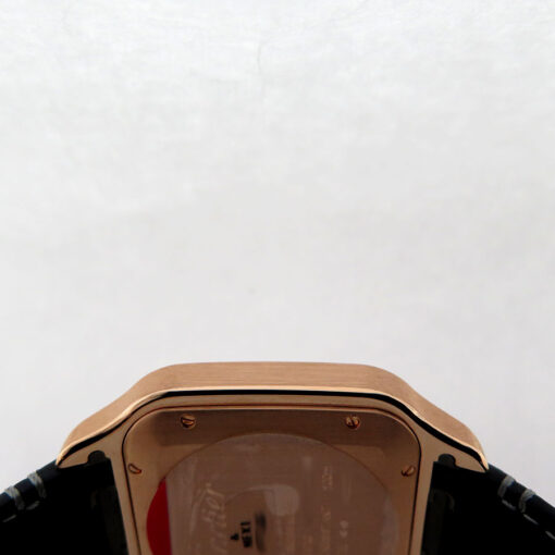 Cartier WGSA0019 Santos de Cartier Large 18K Rose Gold on Leather - Image 7