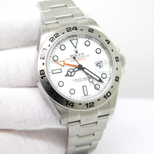 Rolex CPO 216570 Explorer II with White Dial