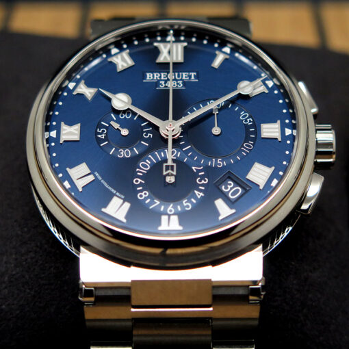 Breguet Marine Chronographe 5527TI Titanium with Blue Dial - Image 3