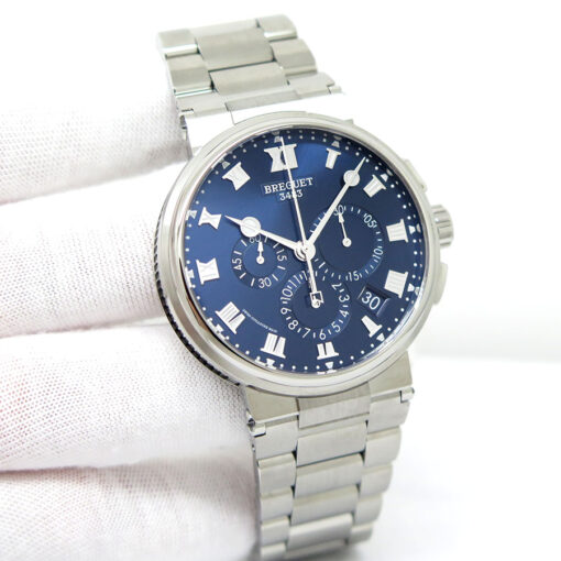 Breguet Marine Chronographe 5527TI Titanium with Blue Dial