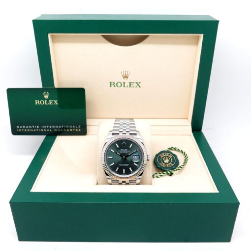 Rolex 126334 Datejust 41 with Mint Green Dial on Jubilee - Image 2