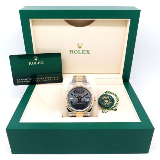 Rolex 126333 Datejust 41 18K/SS with Slate Roman Dial on Oyster - Image 2