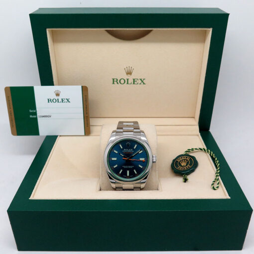 Rolex 116400GV Milgauss with Blue Dial - Image 2