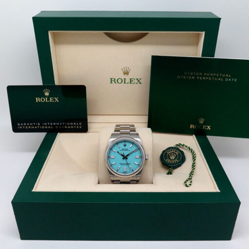 Rolex 126000 Oyster Perpetual with Turquoise Dial - Image 2