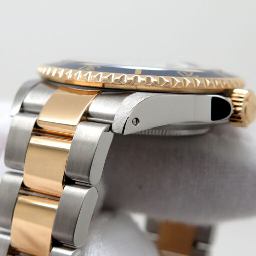 Rolex 16613LB Submariner 18K/SS with Silver Serti Dial - Image 8