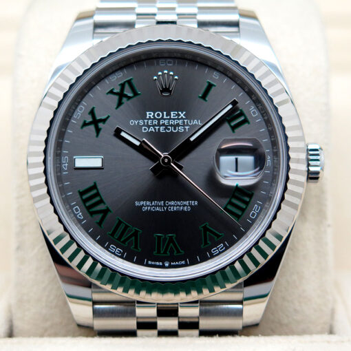 Rolex 126334 Datejust 41 with Slate Roman Dial on Jubilee - Image 3
