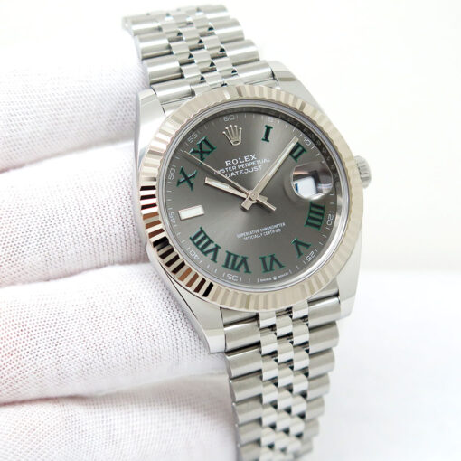 Rolex 126334 Datejust 41 with Slate Roman Dial on Jubilee