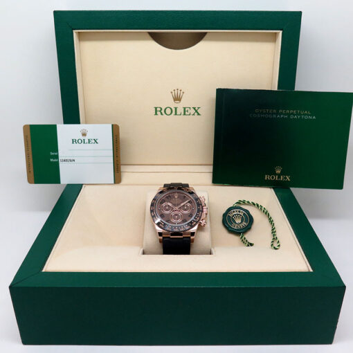 Rolex 116515LN Cosmograph Daytona 18K Rose Gold with Chocolate Arabic Dial - Image 2