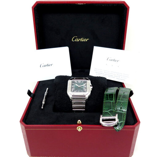 Cartier WSSA0061 Santos de Cartier Medium with Green Dial - Image 2