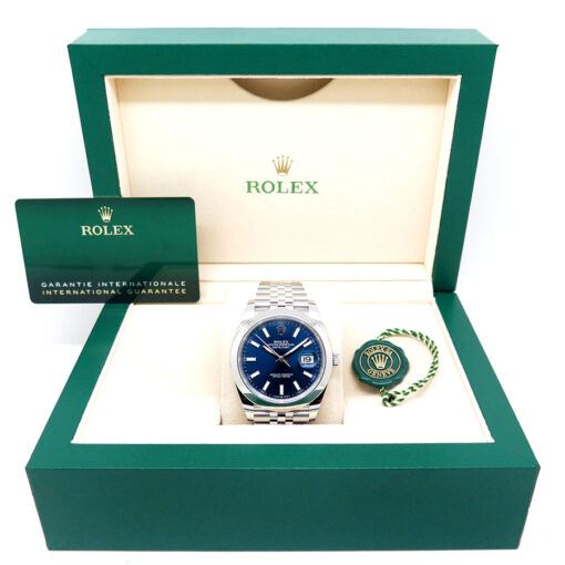 Rolex 126300 Datejust 41 with Blue Stick Dial on Jubilee - Image 2