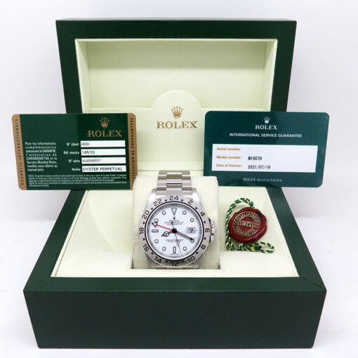 Rolex 16570 Explorer II with White Dial and 3186 Movement - Image 2