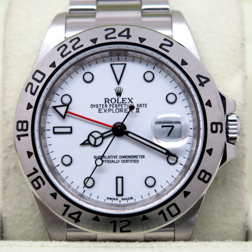 Rolex 16570 Explorer II with White Dial and 3186 Movement - Image 3
