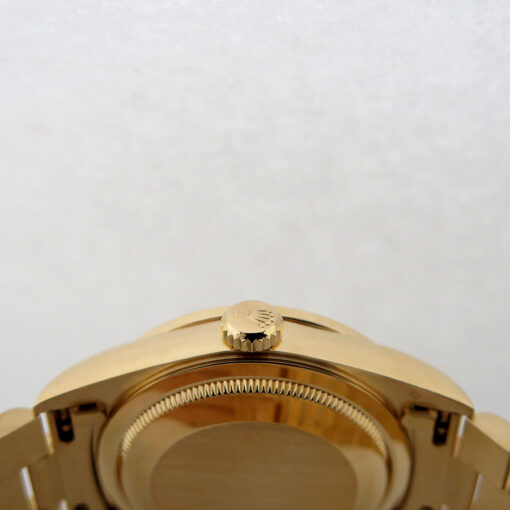 Rolex 18348 Day Date 18K Yellow Gold with Champagne Diamond Dial and Diamond Bezel - Image 5