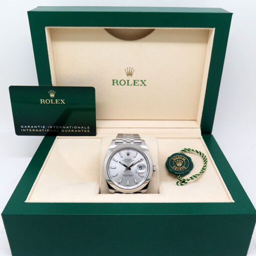 Rolex 126300 Datejust 41 with Silver Stick Dial on Jubilee - Image 2