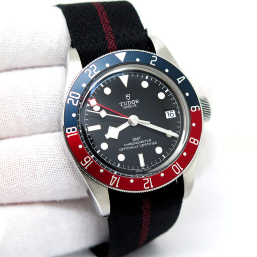 Tudor 79830RB Black Bay GMT with Red/Blue Bezel on NATO
