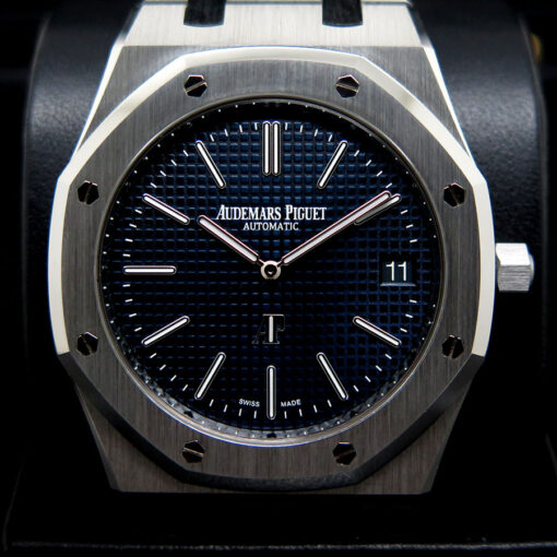 Audemars Piguet 15202ST Royal Oak "Jumbo" Ultra Thin with Blue Dial - Image 3