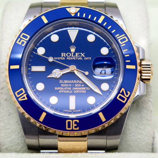 Rolex 116613LB Submariner 18K/SS Flat Blue Dial - Image 3