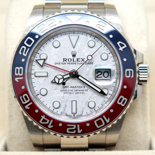 Rolex 126719BLRO GMT Master II 18K White Gold with Meteorite Dial - Image 3