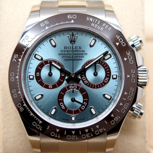 Rolex 116506 Cosmograph Daytona Platinum with Ice Blue Dial - Image 3