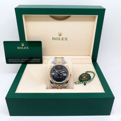Rolex 126333 Datejust 41 18K/SS with Slate Roman Dial on Jubilee - Image 2