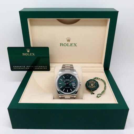 Rolex 126300 Datejust 41 with Mint Green Dial on Oyster - Image 2