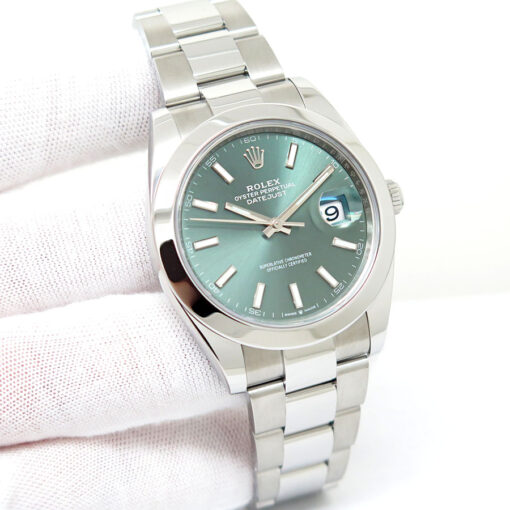 Rolex 126300 Datejust 41 with Mint Green Dial on Oyster