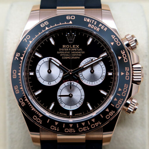 Rolex 126515LN Cosmograph Daytona 18K Rose Gold with Black Dial - Image 3
