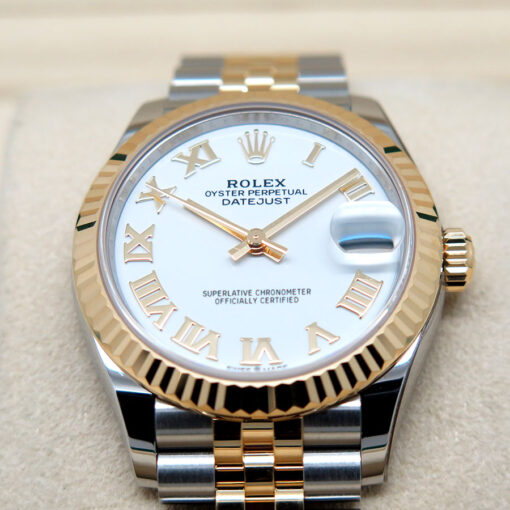 Rolex 278273 Datejust 18K/SS with White Roman Dial on Jubilee - Image 3