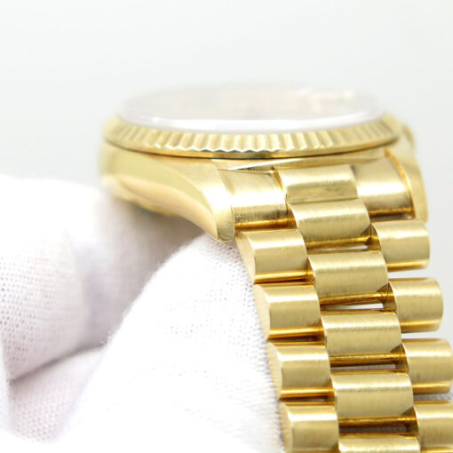Rolex 18238 Day Date 18K Yellow Gold with Champagne Diamond String Ruby Dial - Image 10