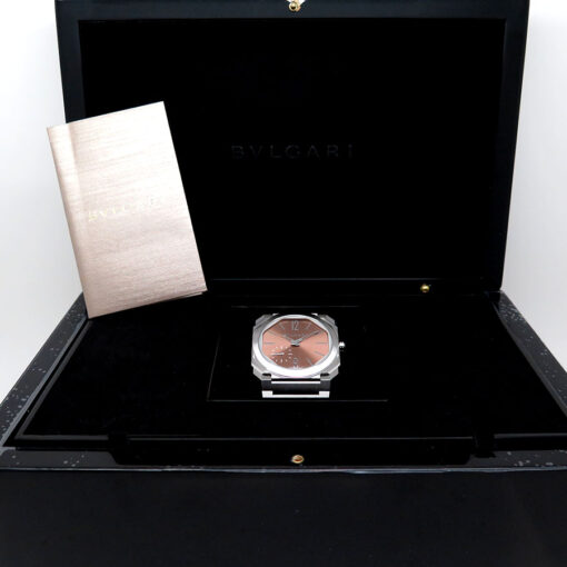 Alternative view of Bulgari 103856 Octo Finissimo 40mm with Salmon Dial