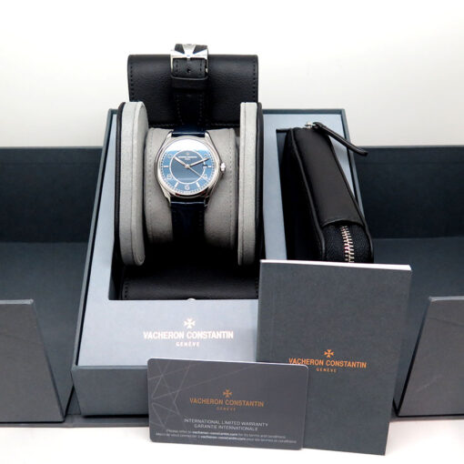 Vacheron Constantin 4600E Fiftysix Automatic with Blue Dial on Strap - Image 2