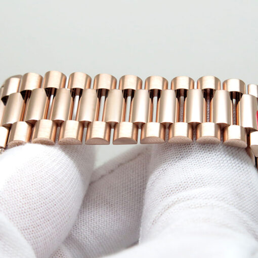 Rolex 128235 Day Date 18K Rose Gold with Brown Ombre Diamond Dial - Image 9