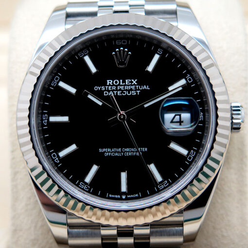 Rolex 126334 Datejust 41 with Black Stick Dial on Jubilee - Image 3