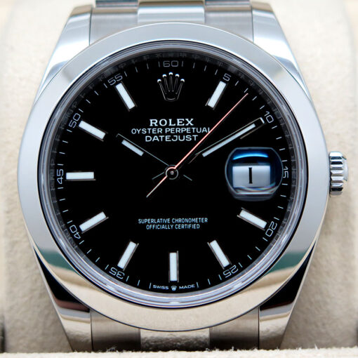 Rolex 126300 Datejust 41 with Black Stick Dial on Oyster - Image 3