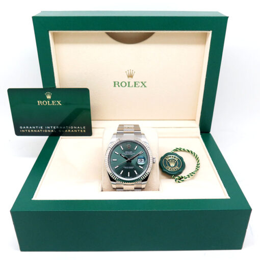 Rolex 126334 Datejust with Mint Green Dial on Oyster - Image 2