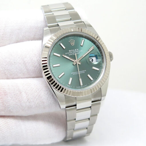Rolex 126334 Datejust with Mint Green Dial on Oyster