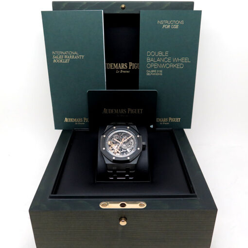 Alternative view of Audemars Piguet 15416CE Royal Oak Double Balance Wheel Openworked Black Ceramic
