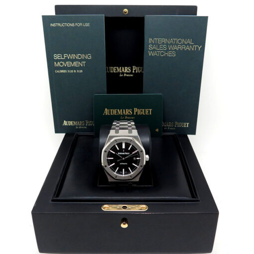 Audemars Piguet 15400ST Royal Oak with Black Dial - Image 2