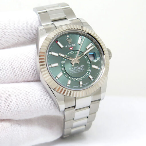 Rolex 336934 Skydweller with Mint Green Dial on Oyster