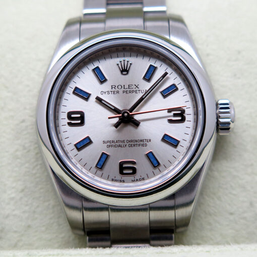 Rolex 176200 Oyster Perpetual with Silver Arabic Dial - Image 3