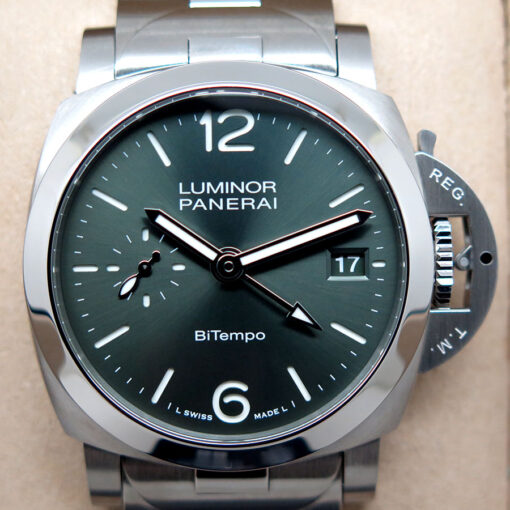 Panerai PAM 1640 Luminor Quaranta BiTempo GMT with Green Dial - Image 3