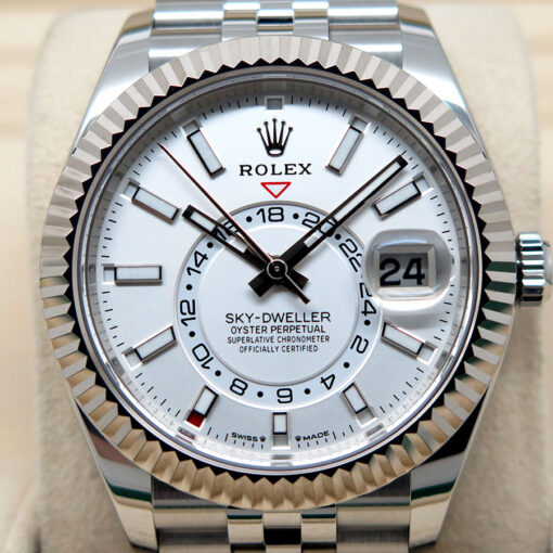 Rolex 336934 Skydweller with White Dial on Jubilee (New Old Stock) - Image 3